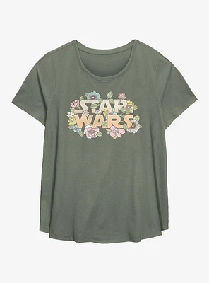 Star Wars Floral Girls T-Shirt Plus