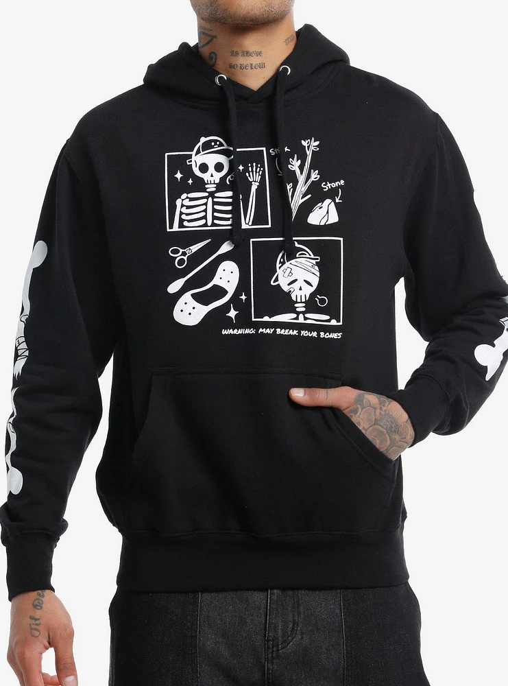 Bandage Brigade Sticks & Stones Grid Hoodie