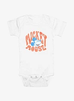 Disney Mickey Mouse Groovy Name Infant Bodysuit