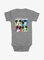 Disney Mickey Mouse Quad PortraIts Infant Bodysuit