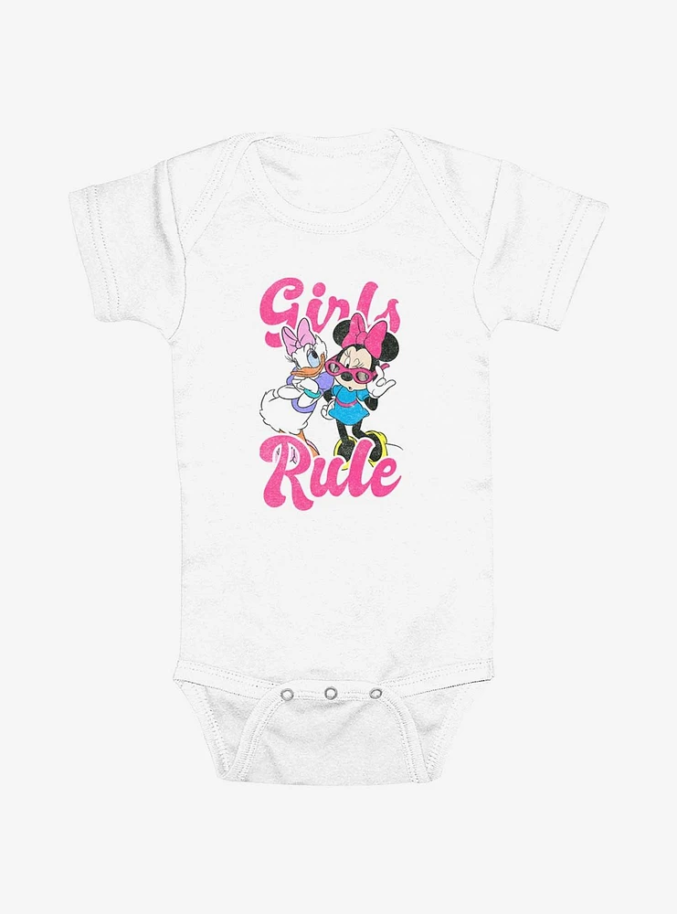 Disney Daisy And Minnie Girls Rule  Infant Bodysuit