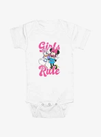 Disney Daisy And Minnie Girls Rule  Infant Bodysuit