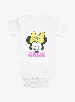 Disney Minnie Mouse Smile Bow Infant Bodysuit