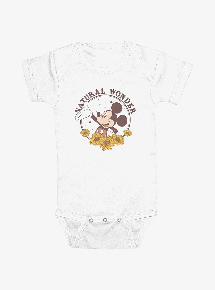 Disney Mickey Mouse Natural Wonder Circle Infant Bodysuit