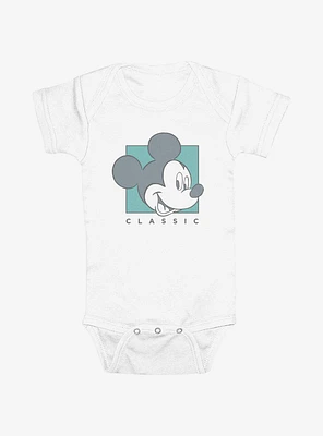 Disney Mickey Mouse Classic Square Portrait Head Infant Bodysuit