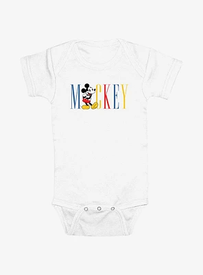 Disney Mickey Mouse Color Name Classic Infant Bodysuit