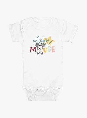 Disney Mickey Mouse Doodle Stance Infant Bodysuit