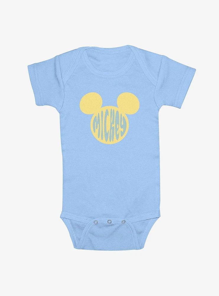 Disney Mickey Mouse Name Head Infant Bodysuit