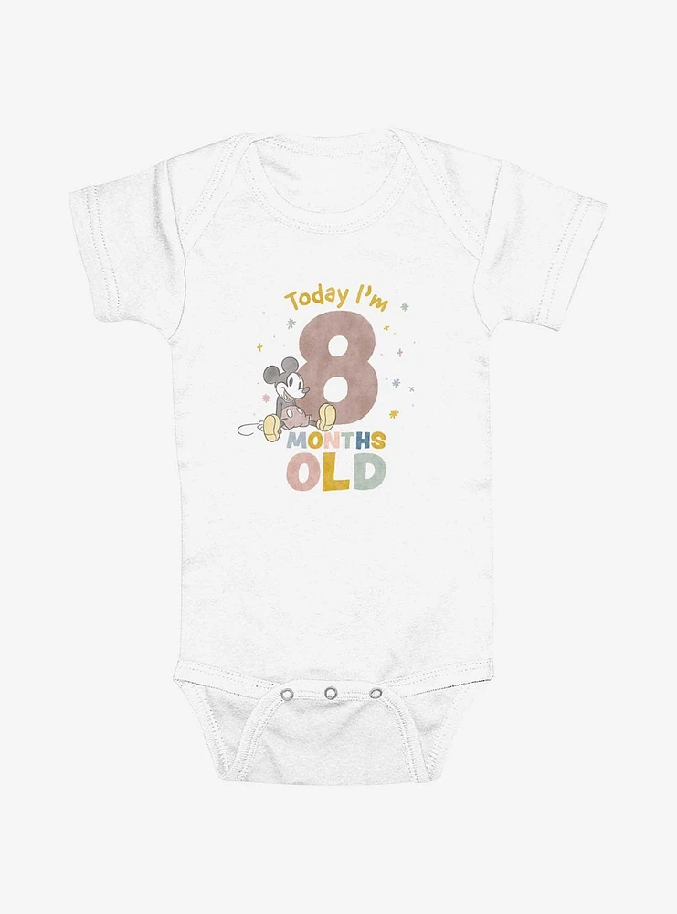 Disney Mickey Mouse Eight Months Infant Bodysuit