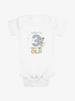 Disney Mickey Mouse Three Months Infant Bodysuit