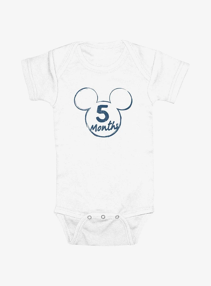 Disney Mickey Mouse Ears 5 Months Infant Bodysuit