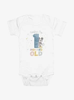 Disney Mickey Mouse Today Im 1 Months Old Infant Bodysuit