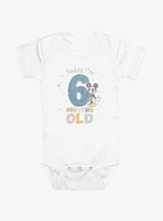 Disney Mickey Mouse Today Im 6 Months Old Infant Bodysuit