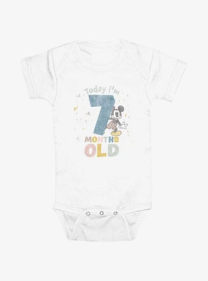 Disney Mickey Mouse Today Im 7 Months Old Infant Bodysuit