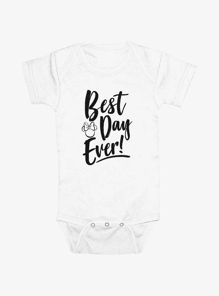 Disney Minnie Mouse Best Day Ever Heads Infant Bodysuit