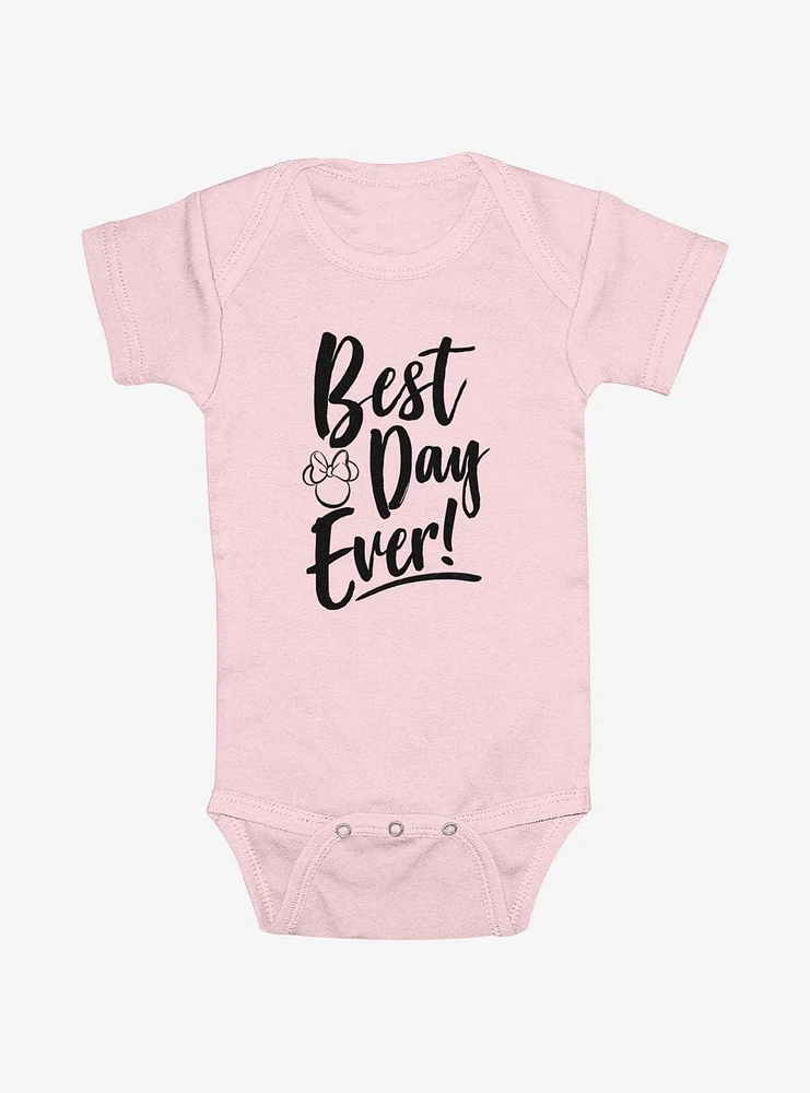 Disney Minnie Mouse Best Day Ever Heads Infant Bodysuit