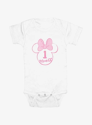 Disney Minnie Mouse Ears 1 Months Infant Bodysuit