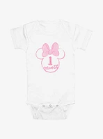 Disney Minnie Mouse Ears 1 Months Infant Bodysuit