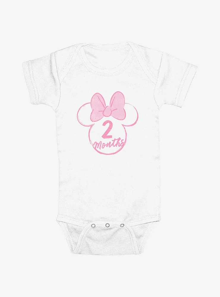 Disney Minnie Mouse Ears 2 Months Infant Bodysuit