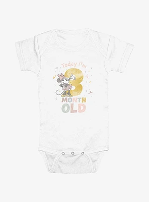 Disney Minnie Mouse Today Im 3 Months Infant Bodysuit