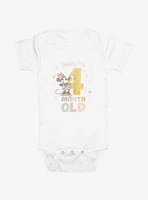 Disney Minnie Mouse Today Im 4 Months Infant Bodysuit