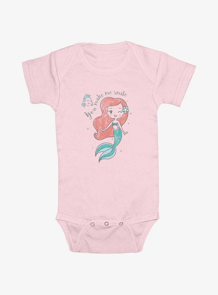 Disney The Little Mermaid Ariel Make Me Smile Infant Bodysuit