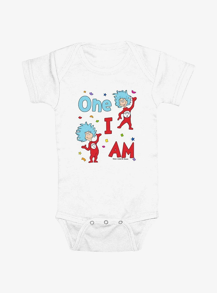 Dr. Seuss One I Am Thing 1 And 2 Infant Bodysuit