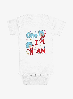 Dr. Seuss One I Am Thing 1 And 2 Infant Bodysuit