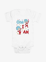 Dr. Seuss One I Am Thing 1 And 2 Infant Bodysuit