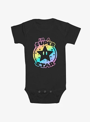 Nintendo Mario Rainbow Super Star Infant Bodysuit