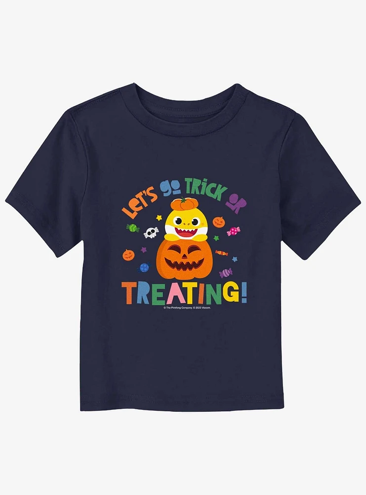 Baby Shark Trick Or Treating Group Toddler T-Shirt