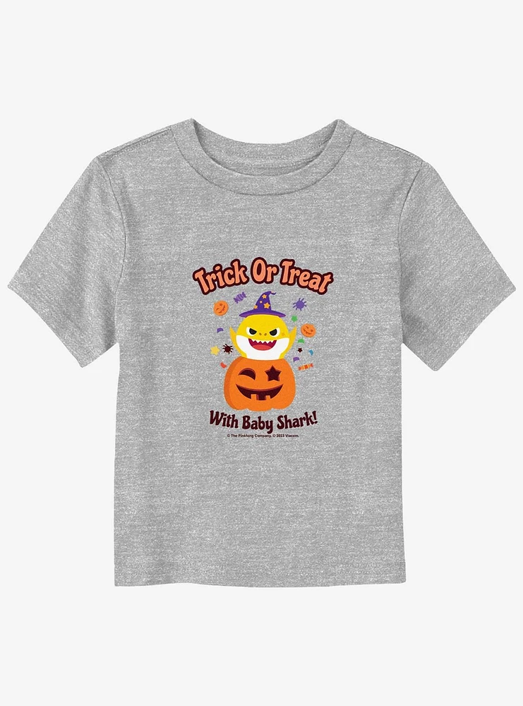 Baby Shark Trick Or Treat With Toddler T-Shirt