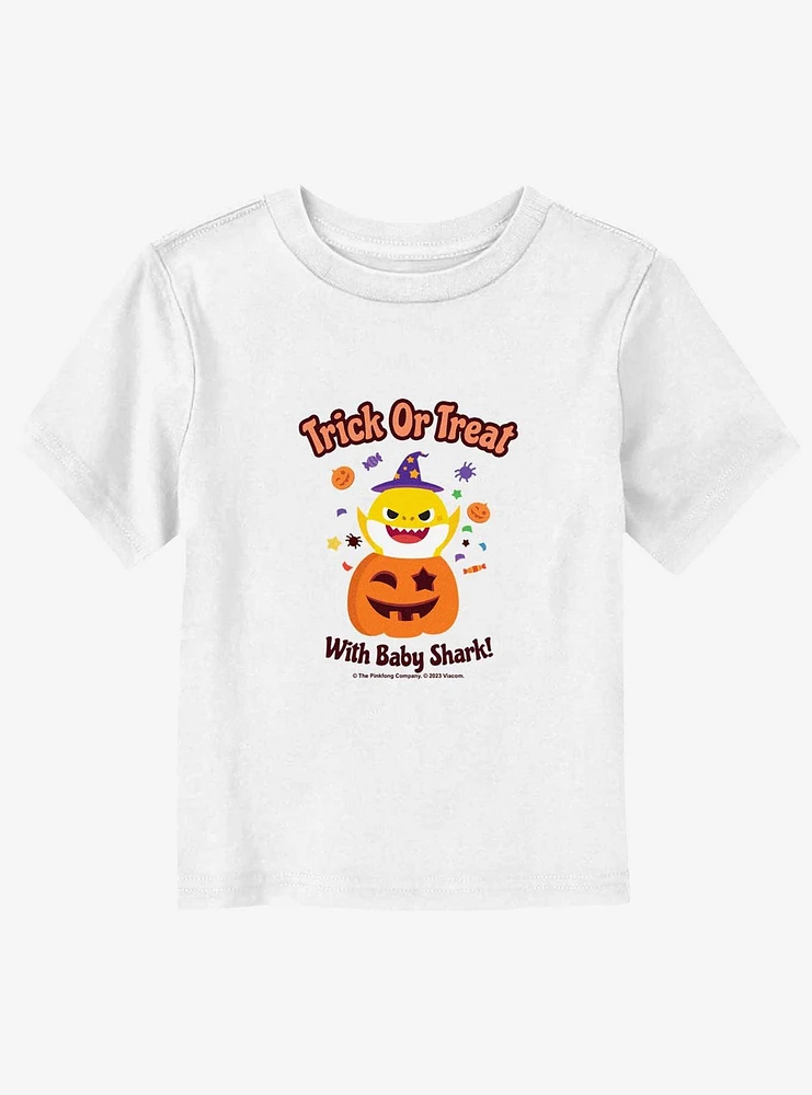 Baby Shark Trick Or Treat With Toddler T-Shirt