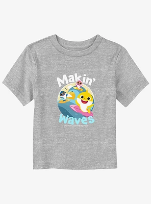 Baby Shark Makin Waves Toddler T-Shirt