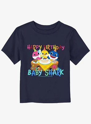 Baby Shark Birthday Toddler T-Shirt