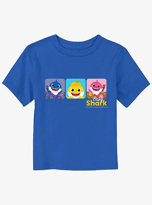 Baby Shark Trio Sharks Toddler T-Shirt