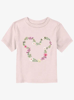 Disney Mickey Mouse Floral Head Toddler T-Shirt