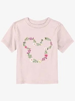 Disney Mickey Mouse Floral Head Toddler T-Shirt