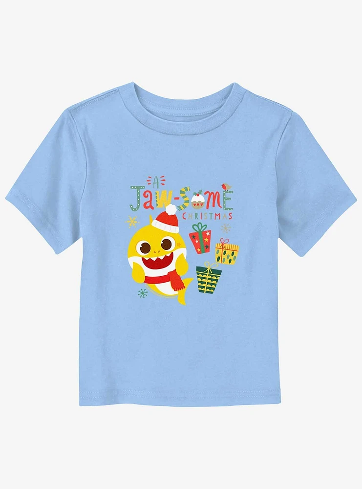 Baby Shark Jawsome Christmas Toddler T-Shirt