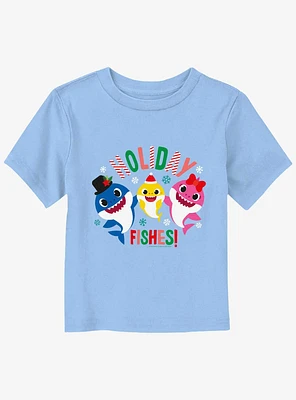 Baby Shark Holiday Fishes Toddler T-Shirt