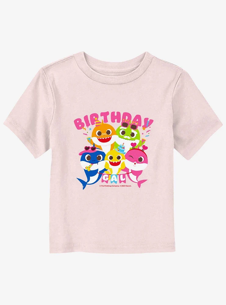 Baby Shark Birthday Girl Toddler T-Shirt