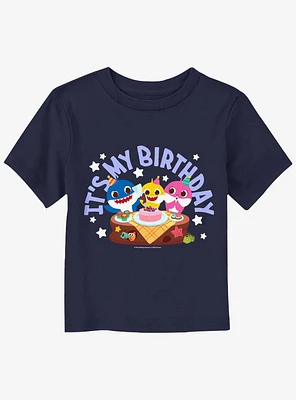 Baby Shark My Birthday Toddler T-Shirt