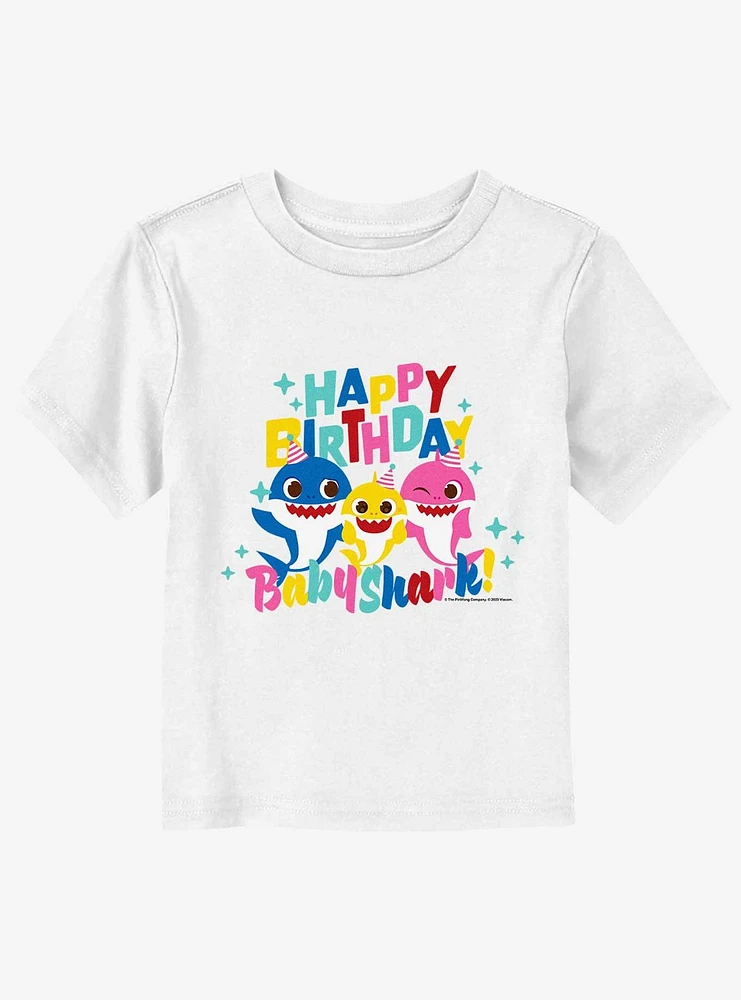 Baby Shark Happy Birthday Toddler T-Shirt