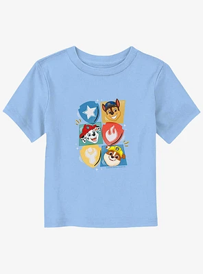 Paw Patrol Chase Marshall Rubble Heads Toddler T-Shirt