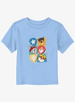 Paw Patrol Chase Marshall Rubble Heads Toddler T-Shirt