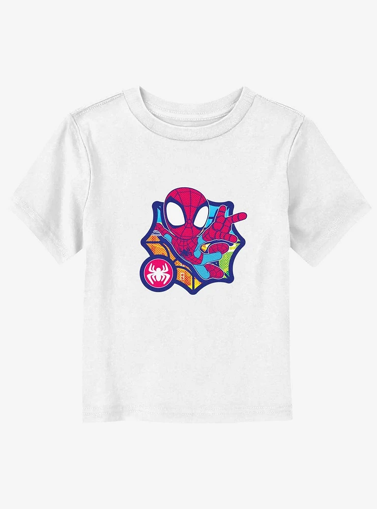 Marvel Spiderman Spidey Comic Swings Toddler T-Shirt