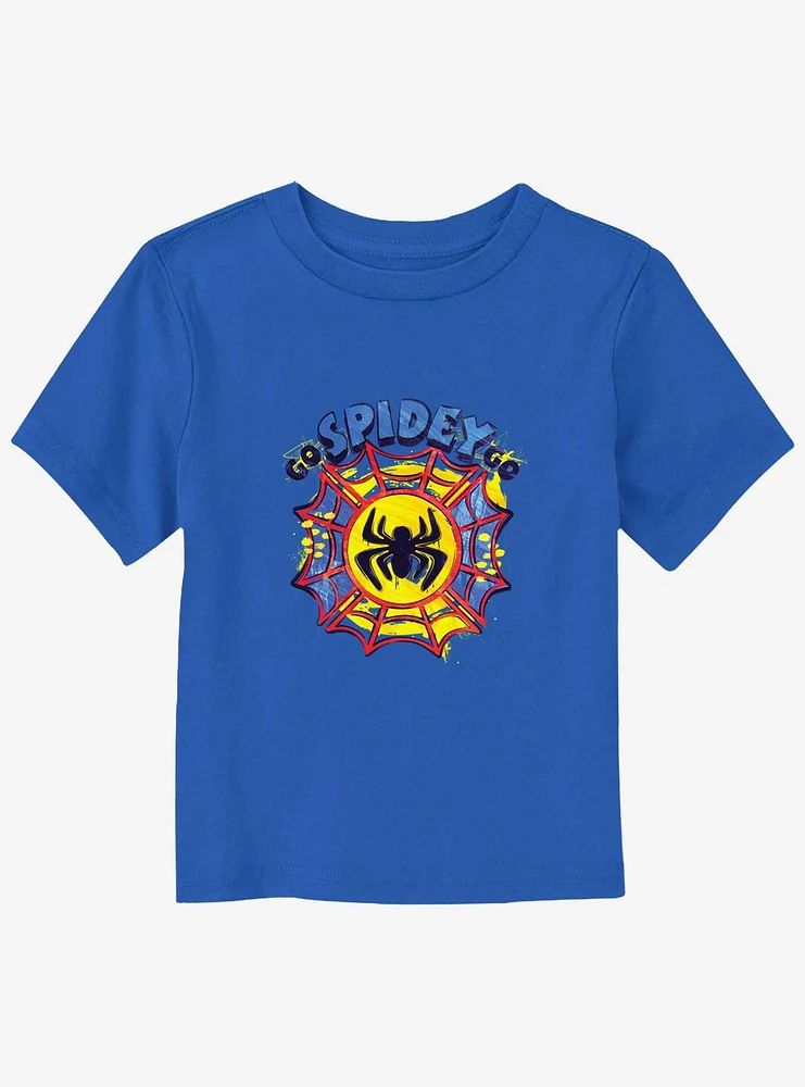 Marvel Spiderman Web Paint Logo Toddler T-Shirt