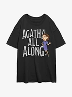 Marvel WandaVision Agatha Unusual Power Girls Oversized T-Shirt