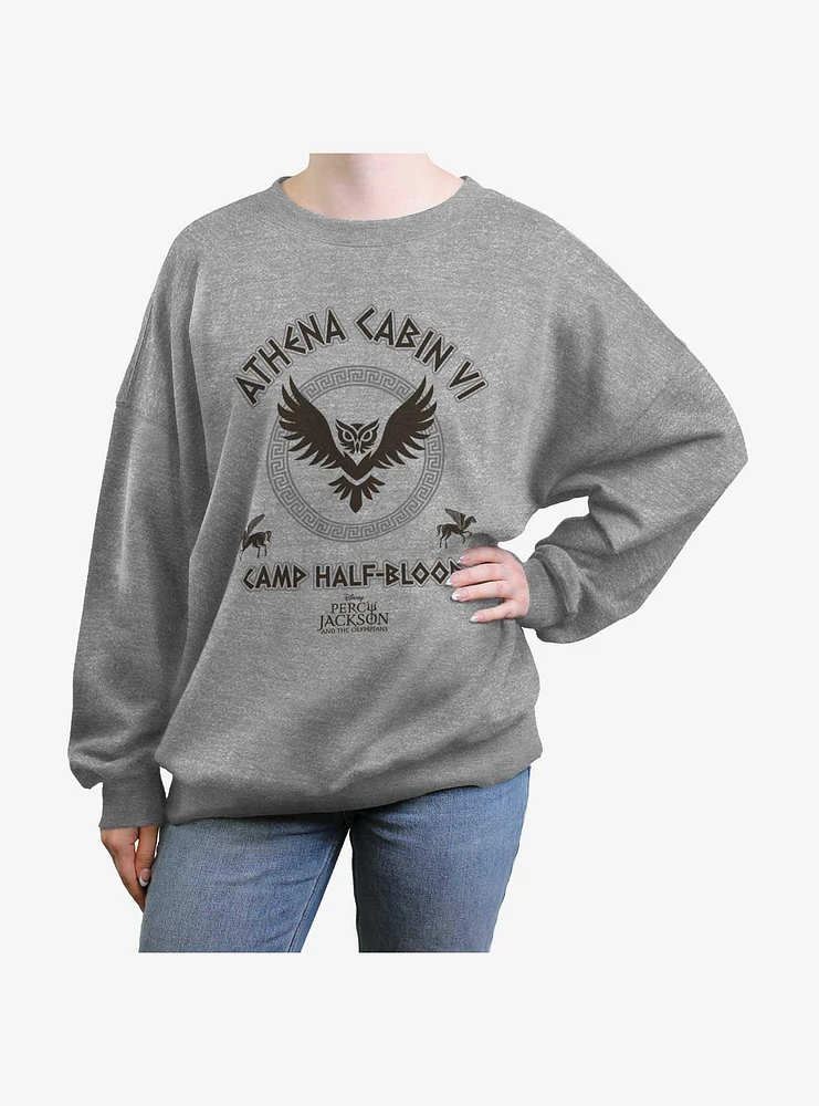Disney Percy Jackson And The Olympians Athena Cabin Womens Oversized Sweatshirt