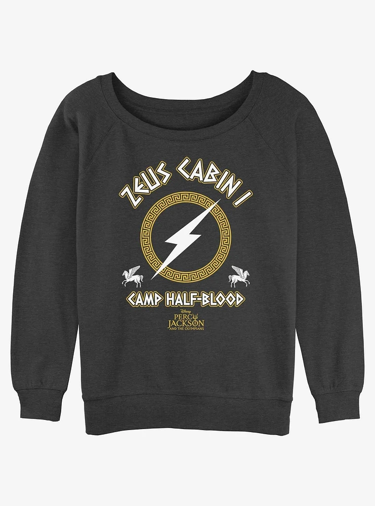 Disney Percy Jackson And The Olympians Zeus Cabin Womens Slouchy Sweatshirt